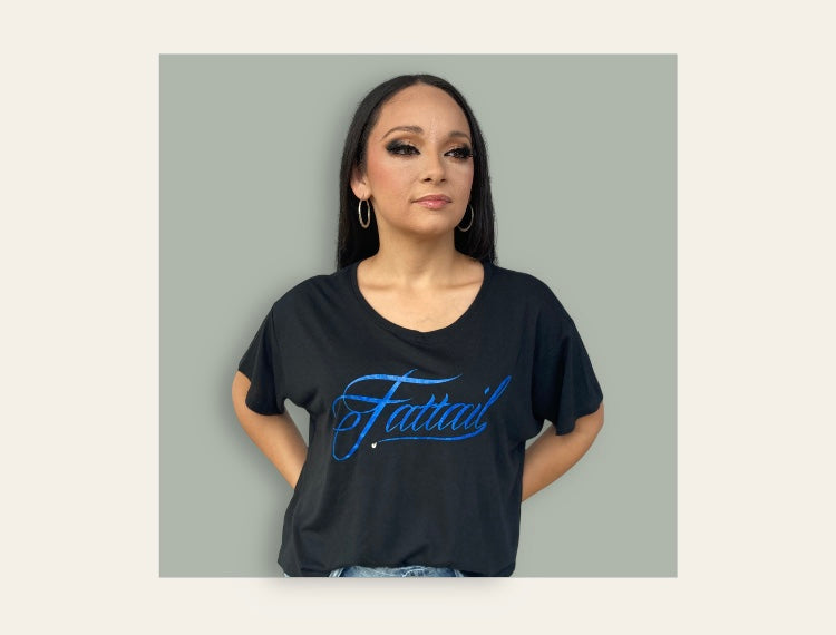 "Fattail" Flowy Casual Chic Tee